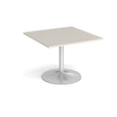 Trumpet Base Square Extension Table - Light Grey - NWOF