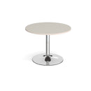 Trumpet Base Circular Meeting Table - Light Grey - NWOF