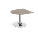 Black Dams Trumpet Base Radial Extension Table in 1000x1000mm with a sturdy, modern design and smooth surface.