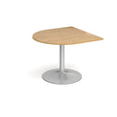 Dams Trumpet Base Radial Extension Table with 1000x1000mm tabletop, featuring a sturdy metal base and radial extension mechanism.