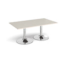 Trumpet Base Rectangular Boardroom Table - Light Grey - NWOF