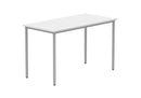 Core multi-purpose table in Arctic White by TC, showing a sleek, modern tabletop design with sturdy legs.