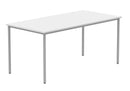 Core multi-purpose table in Arctic white by TC, showing a sleek, modern tabletop with sturdy legs and smooth finish.