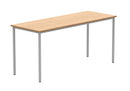 Front view of the TC Core Multi-Purpose Table in Norwegian Beech wood, showcasing its sleek design and natural wood finish.