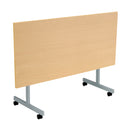 TC One Eighty Rectangular Tilting Table in Nova Oak finish, showing the front view with adjustable tilting surface.