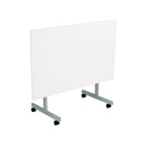 White One Eighty Rectangular Tilting Table by TC, showing the front view with adjustable tilt feature and sturdy design.