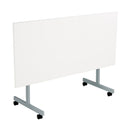 White One Eighty Rectangular Tilting Table by TC with adjustable tilt and sturdy frame, shown from the front.