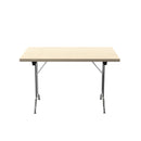 Maple rectangular folding table by TC, 1200mm x 700mm, featuring a sturdy design with foldable legs for easy storage.