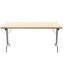 Maple folding rectangular table by TC, 1200mm x 700mm, with sturdy frame and smooth surface, ideal for versatile seating and workspaces.