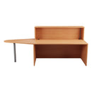 Beige TC reception unit made of beech wood, with clean lines and a modern design for office or reception areas.