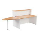 TC Beech Reception Unit measuring 1400mm, featuring a modern design with clean lines and natural wood finish.