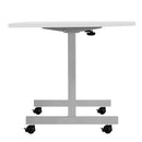 One Eighty D-End Tilting Table - White - NWOF