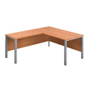 TC Goal Post Return Desk in beech wood with modern design, featuring a spacious work surface and sturdy construction.