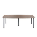 TC One Fraction Plus Boardroom Table in Walnut, 1800mm, showcasing a modern, sleek conference table with a polished wood finish.