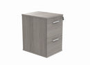 Front view of TC Core Filing Cabinet in Alaskan Grey Oak finish, featuring multiple drawers and sleek modern design.