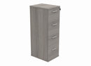 Front view of TC Core Filing Cabinet in Alaskan Grey Oak with multiple drawers and sleek modern design.