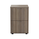 Essentials Wooden Filing Cabinet in Grey Oak finish with multiple drawers and metal handles, ideal for office storage by TC