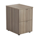 Essentials Wooden Filing Cabinet in Grey Oak finish with multiple drawers, sleek design, by TC.