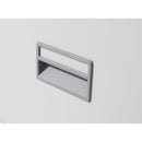 Grey TC Steel Filing Cabinet with silver handles, sturdy metal construction, and multiple drawers for office organization.