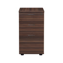 Essentials Desk High Pedestal - Dark Walnut - NWOF
