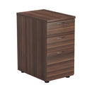 Essentials Desk High Pedestal - Dark Walnut - NWOF