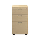 Essentials Desk High Pedestal - Maple - NWOF