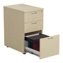 Essentials Desk High Pedestal - Maple - NWOF