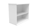 Arctic white core wooden bookcase by TC with multiple shelves, front view showing clean, modern design and sturdy construction.
