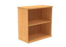 Front view of the TC Core wooden bookcase in Norwegian beech, showcasing its sleek design and natural wood finish.