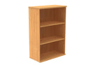 Front view of TC Core Wooden Bookcase in Norwegian Beech, showcasing its sleek design and natural wood finish.