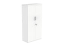 Front view of TC Core Wooden Cupboard in Arctic White with sleek doors and modern design.
