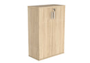 Front view of TC Core Wooden Cupboard in Canadian Oak, showcasing its natural wood finish and sleek storage design.