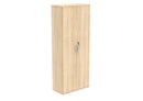 Front view of TC Core Wooden Cupboard in Canadian Oak, showcasing its natural wood finish and classic storage design.