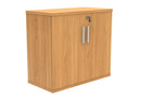 Front view of the TC Core wooden cupboard in Norwegian beech wood, showcasing its sleek design and natural wood finish.