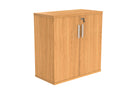 Front view of a Core Wooden Cupboard in Norwegian Beech by TC, showcasing its sleek wooden doors and modern design.