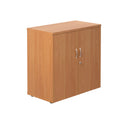 Front view of TC Essentials wooden cupboard in beech, showcasing its sleek design and natural wood finish.