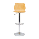 Front view of TC Stork Gas Lift Stool with black seat and chrome base, adjustable height and modern ergonomic design.