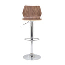 Front view of TC Stork Gas Lift Stool with adjustable height, featuring a cushioned seat and chrome base for modern office or home use.