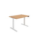 TC Core dual motor sit-stand desk in Norwegian Beech finish with a clean, modern design and adjustable height features.