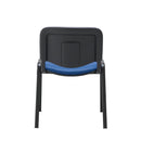 Black PU club chair with a sturdy frame, showcasing a stylish and comfortable seating option from TC.