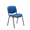 Black PU club chair with a sturdy frame, featuring a modern design and comfortable seating, by TC.