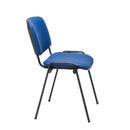 Black PU club chair with a sleek frame, featuring comfortable cushioning and modern design, ideal for living room or lounge.