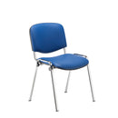 TC Club Chair with PU upholstery and chrome frame, front view showcasing modern design and comfortable seating.