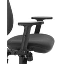 TC ID ergonomic office chair with black mesh backrest and adjustable armrests, designed for comfort and support.