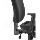 TC ID ergonomic office chair with black mesh back and adjustable armrests, designed for comfortable workspace seating.