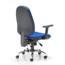 TC ID ergonomic office chair with adjustable backrest and lumbar support, shown from the rear in a modern office setting