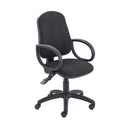 Front view of the TC Calypso 2 Deluxe Operator Chair with ergonomic design and adjustable features.