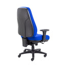 Back view of TC Panther Executive Fabric Office Chair with black upholstery and ergonomic design.