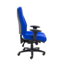 Side view of TC Panther Executive Fabric Office Chair with padded armrests and ergonomic design for comfortable seating.