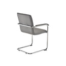 Gray Pavia visitor chair by TC with a sleek backrest and modern design, suitable for office or reception areas.